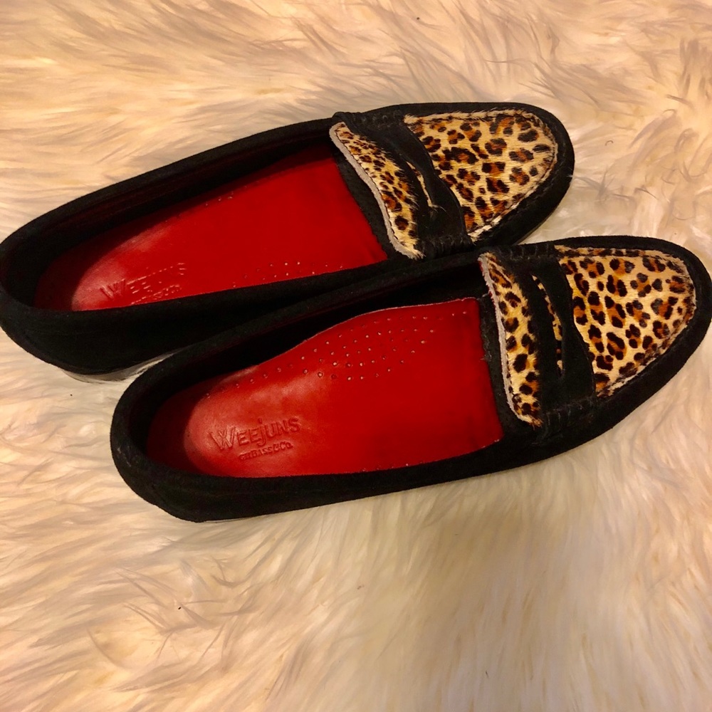 Animal print Weejuns flats
